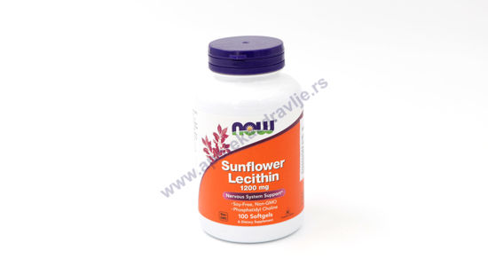 Slika NOW SUNFLOWER LECITHIN 1200mg