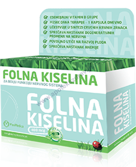 Slika MaxMedica FOLNA KISELINA tabl. 50x400mg